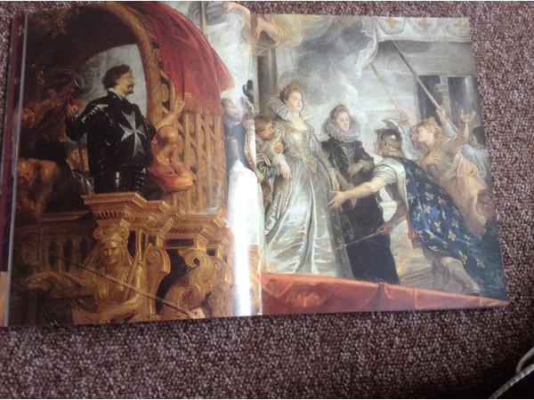 Boek v/d mooiste meesterwerken van schilder Rubens ,foto's