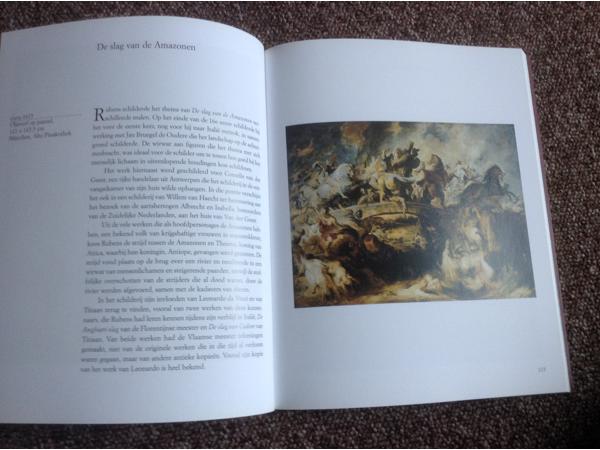 Boek v/d mooiste meesterwerken van schilder Rubens ,foto's
