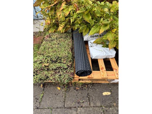 Nog stuk sedum dak over,