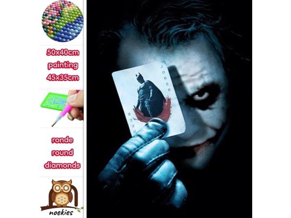 50x40cm Diamond Painting de Joker (rond) nr 2041