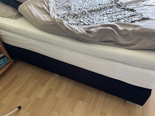 Boxspring zwart 160 x 200 (2x80 cm bij 2 mtr)