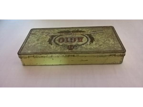 Antieke blik hollands sigaren tabak agio gouden oogst