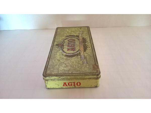 Antieke blik hollands sigaren tabak agio gouden oogst