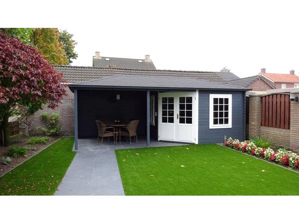 Blokhut 3055Z met overkapping