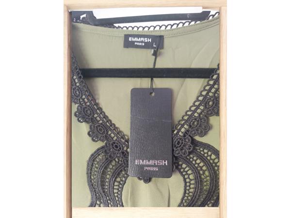 Emmash Paris tuniek met kant khaki L