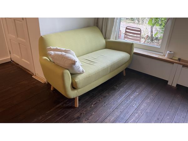 Gele tweezits bank - retro look