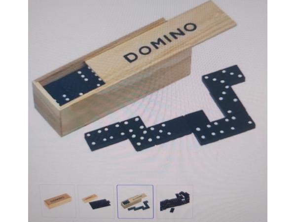 Klassieke Domino spel in houten doos