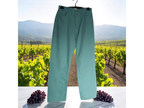 Jeans mintgroen recht model L/40