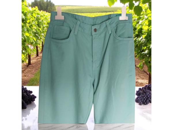Jeans mintgroen recht model L/40