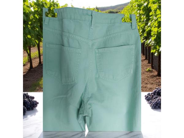 Jeans mintgroen recht model L/40