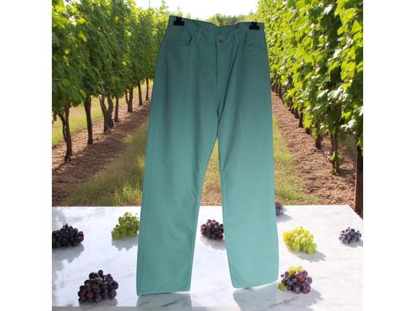 Jeans mintgroen recht model L/40