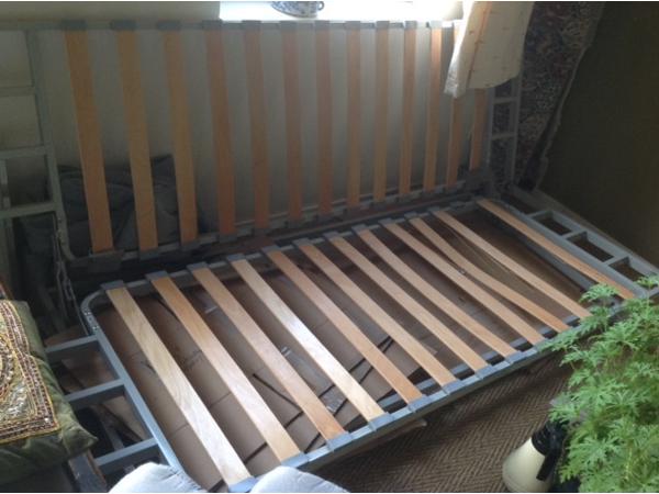 Slaapbank, grijs, tweepersoons, ikea