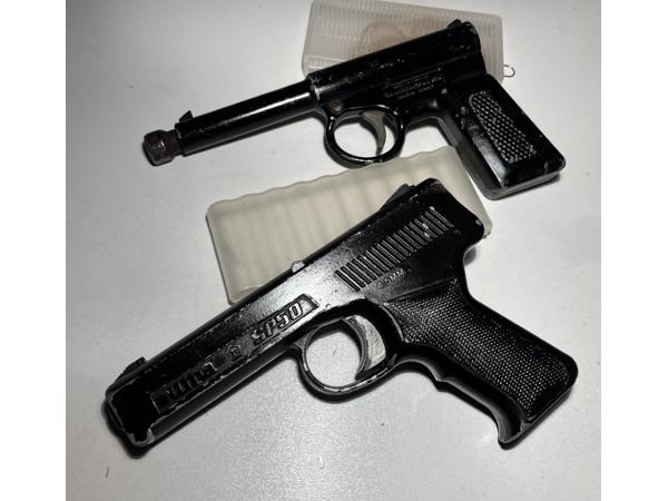 SP-50 en The Gat luchtbuks luchtpistool, dart pistool.