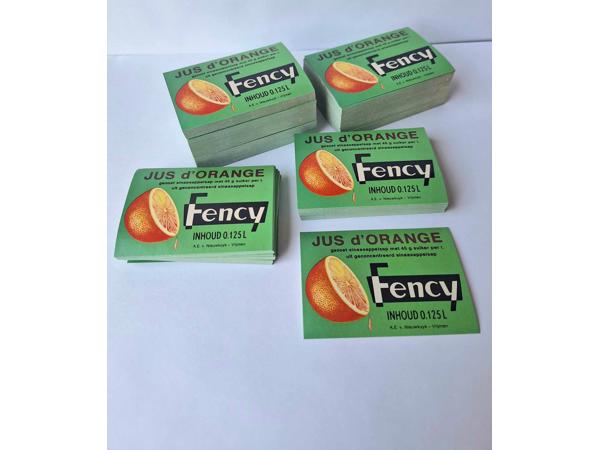 500 stuks Fency Jus d'Orange Etiketten