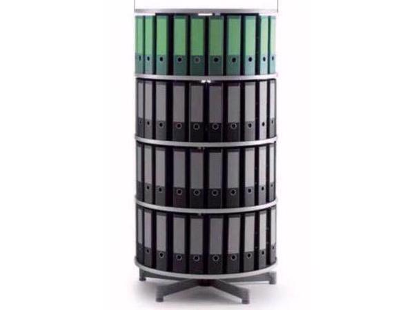 Archiefkast | Roterende Ordnerzuil: 96 mappen (antractiet)