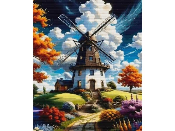 50x40cm Diamond painting molen (vierkant) nr 42