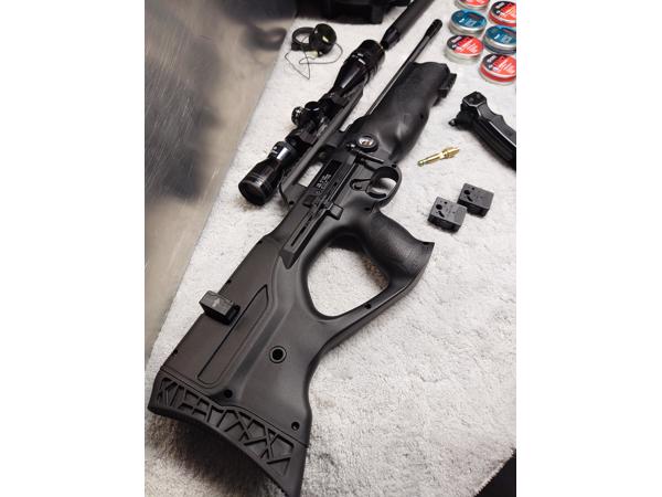 WALTHER REIGN M2 BULLPUP/PCP (5,5mm)  COMPLEET JACHTPAKKET!!