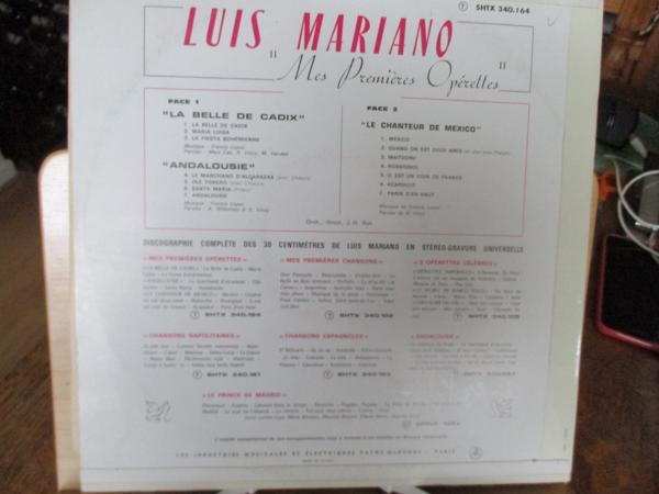 Luis Mariano - mes premieres Operettes