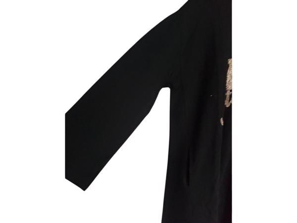 Sweat jurk motorcycle strass steentjes zwart XL/XXL