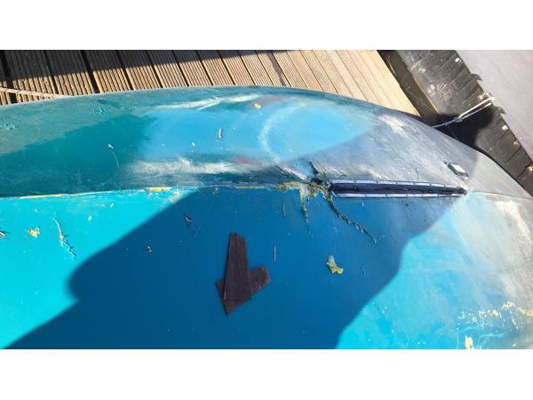 Polyester open zeilboot type Flying Junior (met schade)