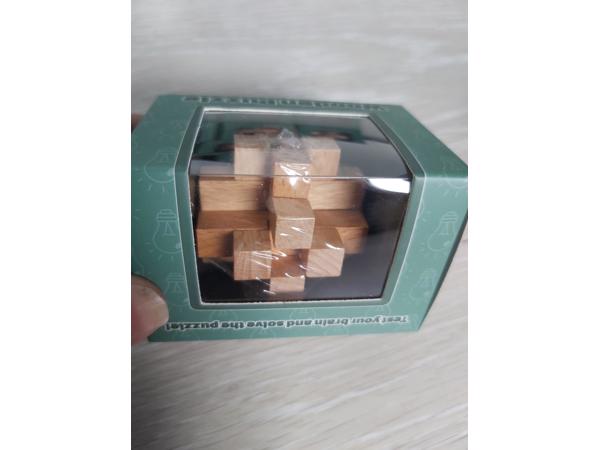 Set van 12 houten IQ puzzels echte hersenkrakers / breinbrek