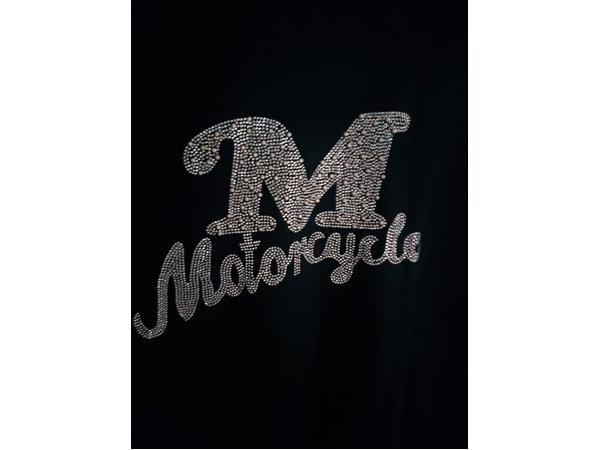 Arino sweatjurk motorcycle strass steentjes zwart XL/XXL