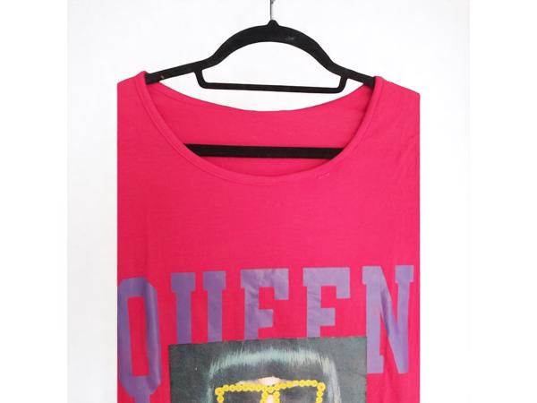 Shirt jurk Queen rood S