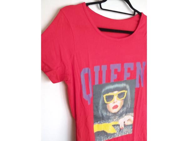 Shirt jurk Queen rood S