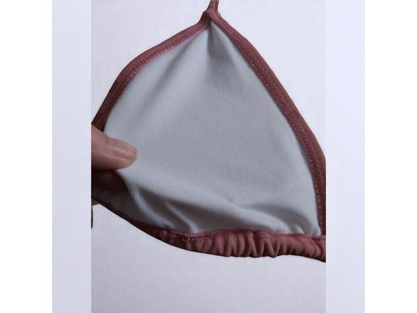 Bikini Holly Webber oudroze stippel L