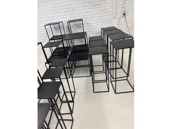 ZWART STALEN BIJZETTAFELS