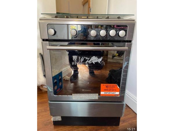 Hotpoint gas cooker with grill, 60 cm