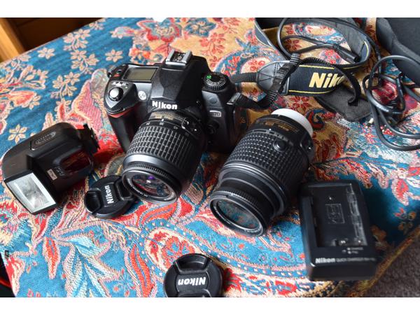 nikon d70 digitale reflexcamera set