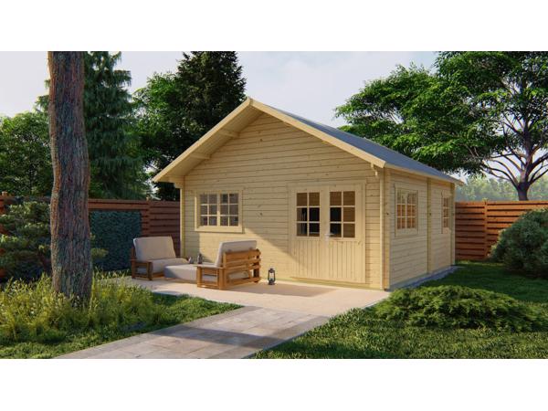 Blokhut - Tuinhuis Big Llanes | 44 mm | onbehandeld