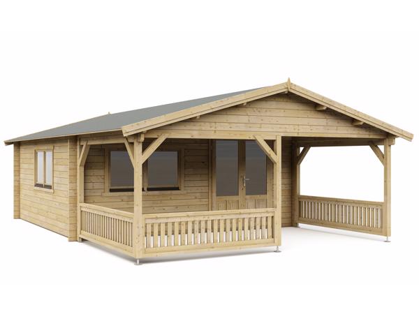 NIEUW Tuinhuis met terras 5×5+3