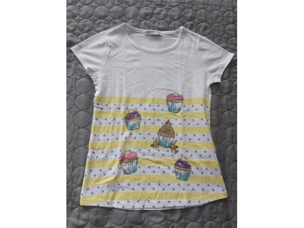 Glo-Story cupcakes t-shirt geel 128