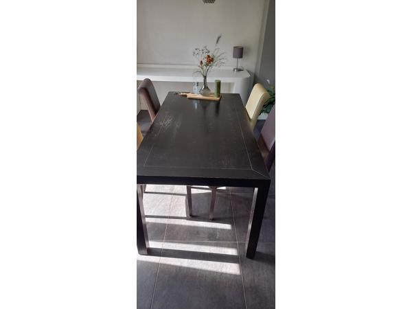 Eetkamertafel en 5 stoelen