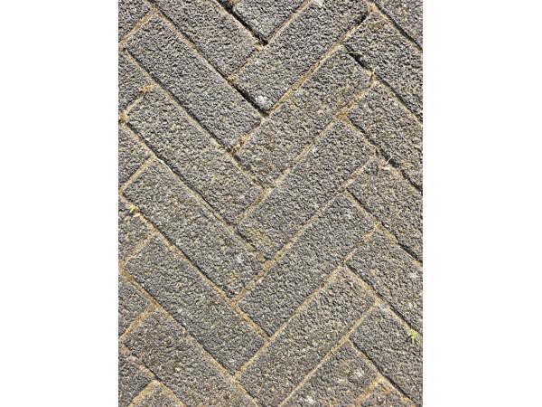 Gratis af te halen: 30m2 gebruikte betonnen klinkers