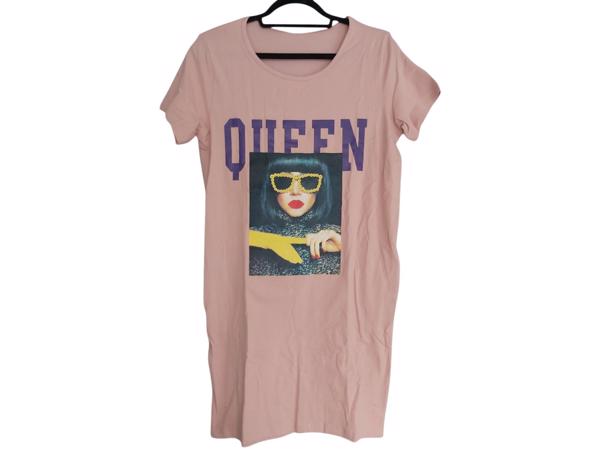 Shirt jurk Queen roze M