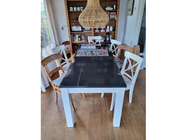 Stevige houtentafel 80x200