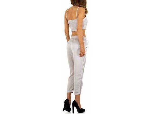 2 delige kleding set grijs L