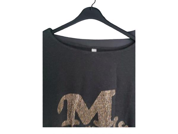 Sweat jurk motorcycle strass steentjes grijs XL/XXL