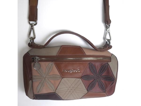 ronde schouder - hand tas bruin leer