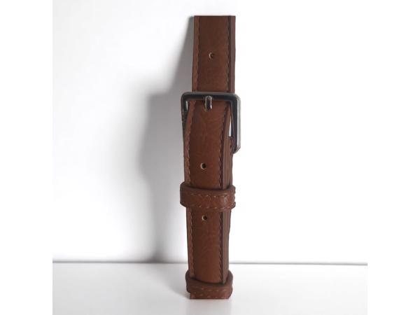 ronde schouder - hand tas bruin leer