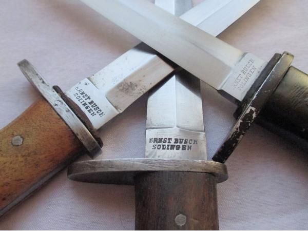 3 Original Grabendolche Ernst Busch Solingen WOI