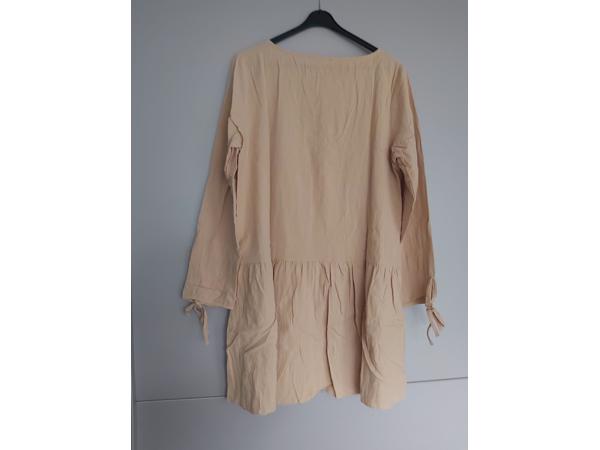 100% katoenen jurk beige L/40