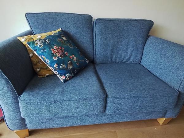 Mooie blauwe bank af te halen