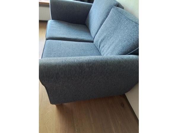 Mooie blauwe bank af te halen