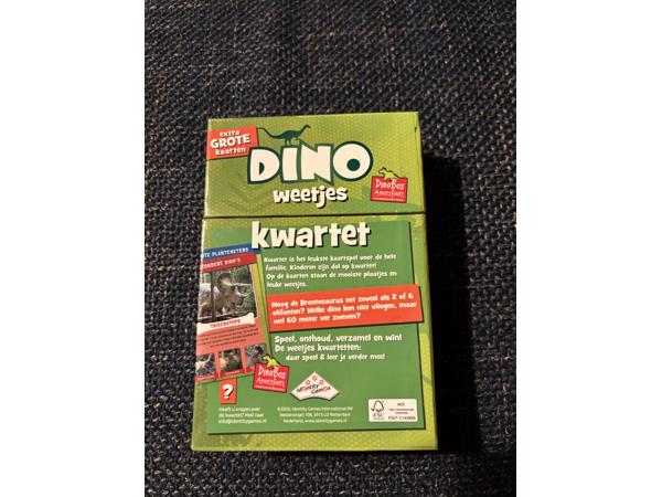Dino weetjes kwartet (6 plus ).