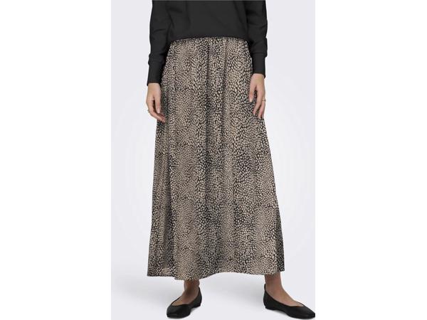 JDY lange rok beige zwart S