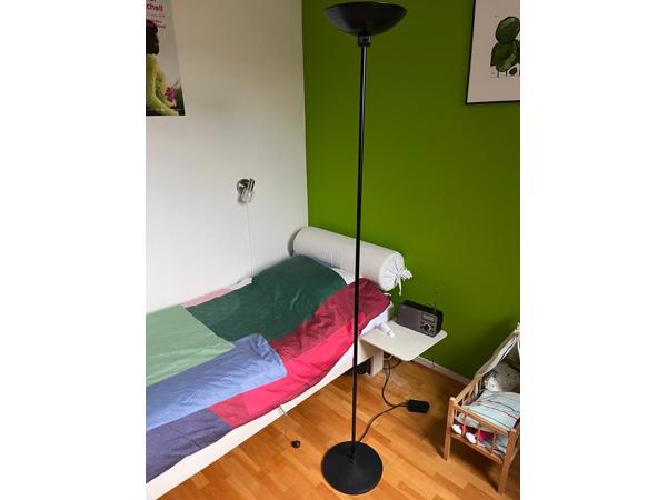 Zwarte vloerlamp